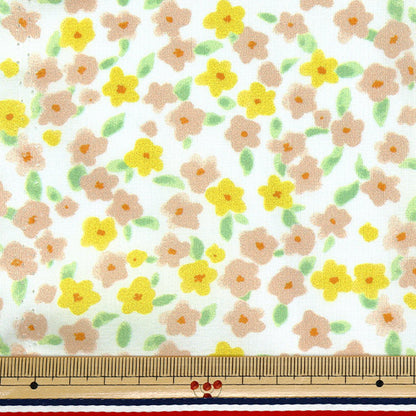 [الكمية تبدأ من 5] الأقمشة "60 Lawn Print Floral Ivory 60LA25-PB-IV" 【Yuzawayaإبداعي】