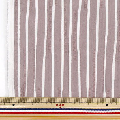 [5부터 시작하는 수량] 천・원단 "Tuck Woven Stripe Purple Tuck-St-Pu" 【Yuzawaya오리지널】