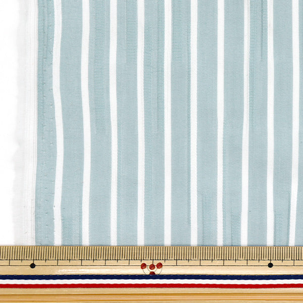 [5부터 시작하는 수량] 천・원단 "Tuck woven Stripe Blue Tuck-St-Bl" 【Yuzawaya오리지널】