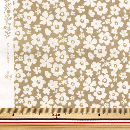 [Quantity starting from 5] Fabric "60 Loan Soft Texture Processing Blooming Mood Beige 60LA-BM-BE"