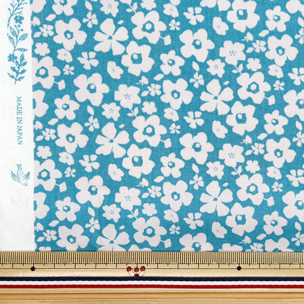 [Quantité à partir de 5] Tissu "60 prêt Traitement de texture douce Blooming Mood Blue 60la-Bm-BL"
