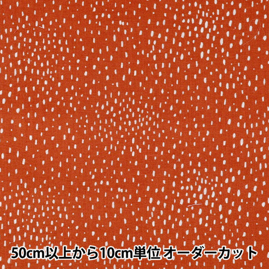 [数量5起] 织物 『60草坪布柔软质感处理 宇宙点橙 x 灰白 60LA-CD-OROW”