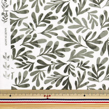 [Quantità a partire da 5] Tessuto "60 prestiti con texture morbida elaborazione grigio foglia grigio 60la-fl-gy"