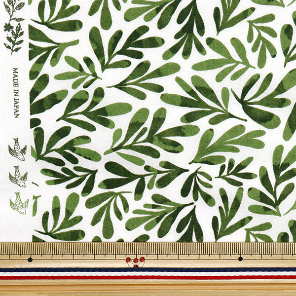 [Quantité à partir de 5] Tissu "60 prêt Tyture souple Traitement convivial Feuille Green 60la-Fl-gr"