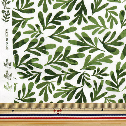 [Quantité à partir de 5] Tissu "60 prêt Tyture souple Traitement convivial Feuille Green 60la-Fl-gr"