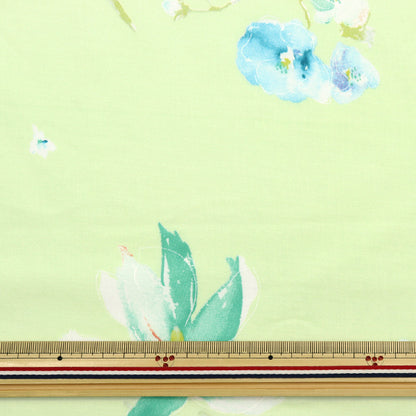 【数量5起】 織物 "New morning棉丝绸黄绿色egx - 1101 - 1e" KOKKA