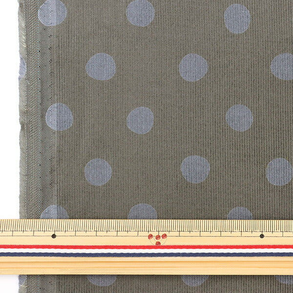 【数量5から】 生地 『シャツコール ナチュラルドット小 グレー NFA67650-651D』 KOKKA コッカ