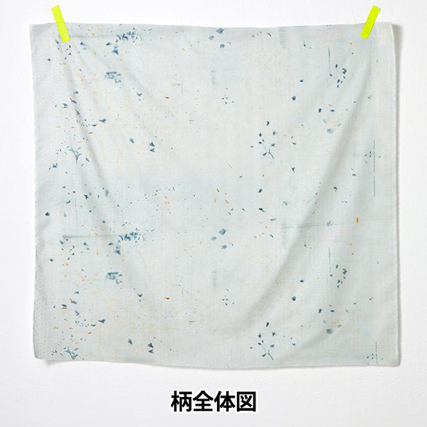 [数量从5开始] 织物 “ Naiiro” 双层纱布 花朵和熊果实EGX-11250-1C" KOKKA