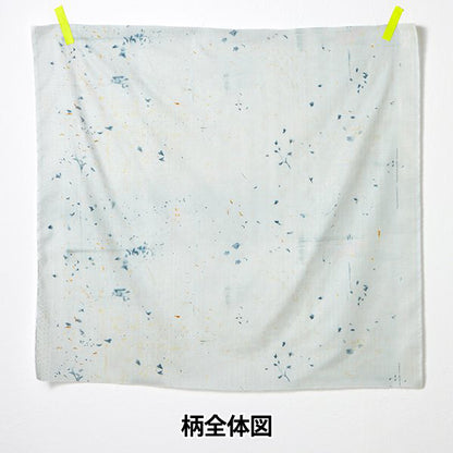 [数量从5开始] 织物 “ Naiiro” 双层纱布 花朵和熊果实EGX-11250-1C" KOKKA