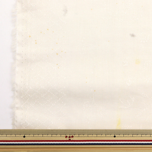 [数量从5开始] 织物 “ Naiiro” 双层纱布 花朵和熊果实EGX-11250-1D" KOKKA