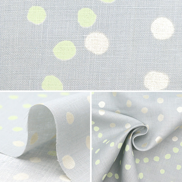 [Cantidad a partir de 5] Tela "Círculo grueso de lino Naniiro Pocho Cat Willow Egx-11211-1a" KOKKA