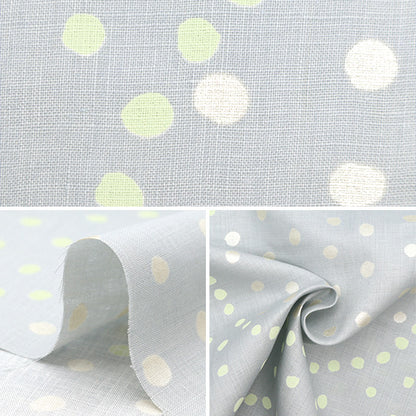 [Cantidad a partir de 5] Tela "Círculo grueso de lino Naniiro Pocho Cat Willow Egx-11211-1a" KOKKA