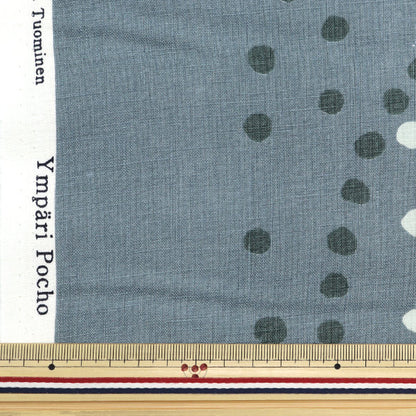 [Cantidad a partir de 5] Tela "Círculo grueso de lino Naniiro Pocho Shizuku Egx-11211-1b" KOKKA