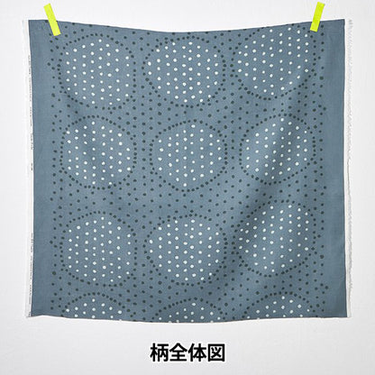 [Cantidad a partir de 5] Tela "Círculo grueso de lino Naniiro Pocho Shizuku Egx-11211-1b" KOKKA