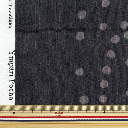 [Cantidad a partir de 5] Tela "Círculo grueso de lino naniiro Pocho Piedra pequeña EGX-11211-1D" KOKKA