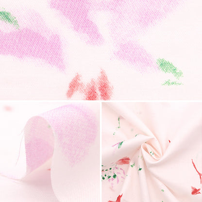 [Quantité à partir de 5] Tissu "Les fleurs de soie en coton fleurissent EGX-11260-1A" KOKKA