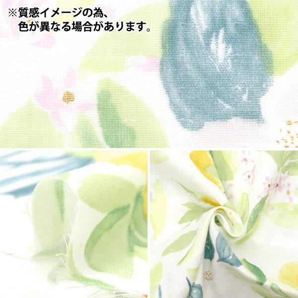 [Quantity starting from 5] Fabric "Naniiro Organic"double gauze MARGO EGX-11360-1C" KOKKA