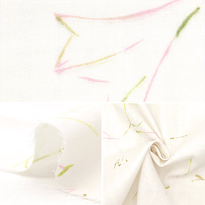 [Quantità a partire da 5] Tessuto "Naniiro Organic"doppia garza Gunsei EGX-11380-1A" KOKKA