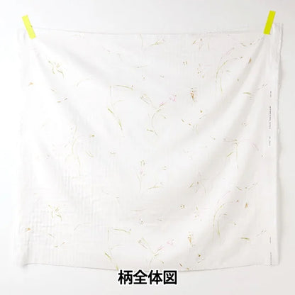 [Quantità a partire da 5] Tessuto "Naniiro Organic"doppia garza Gunsei EGX-11380-1A" KOKKA