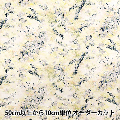 [Quantità a partire da 5] Tessuto "Yui Cotton Linen Compass Inkjet Reeves Spirita EGXA-6424-1A" KOKKA