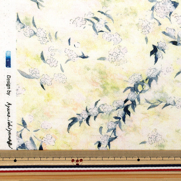 [Quantità a partire da 5] Tessuto "Yui Cotton Linen Compass Inkjet Reeves Spirita EGXA-6424-1A" KOKKA