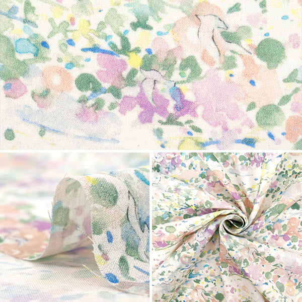 [Quantité à partir de 5] Tissu "Yui Cotton Linen Compass INK INKET Spring Seaside EGXA-6426-1A" KOKKA