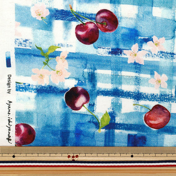 [Quantité à partir de 5] Tissu "Yui Cotton Linen Compass Jet Prunus Serotina EGXA-6428-1A" KOKKA