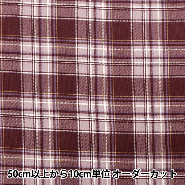 [From quantity 5] Fabric "21W Corduroy Print Check Red AP45801-3A"