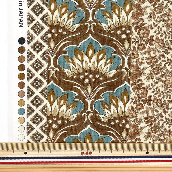 [Quantité à partir de 5] Tissu "Brown Brown Sp5000-4d en coton en forme de soyeux"