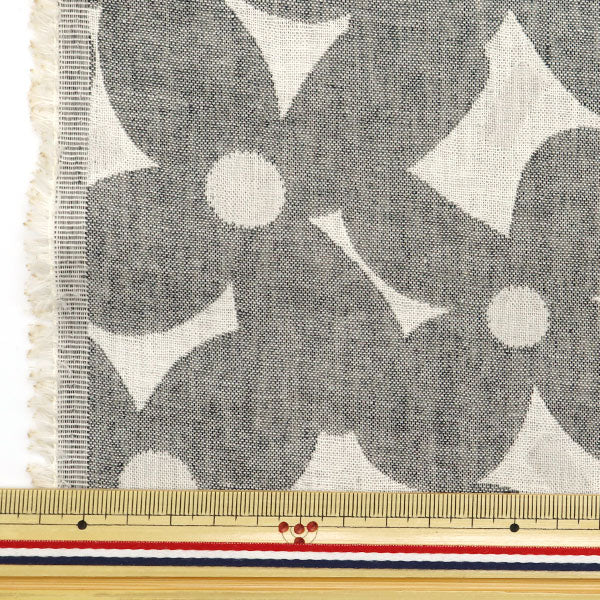 [5부터 시작하는 수량] 천・원단 "Suhakon Cloth Double Weave자카드 Mugwort Grey UP5956-A" COTTON KOBAYASHI