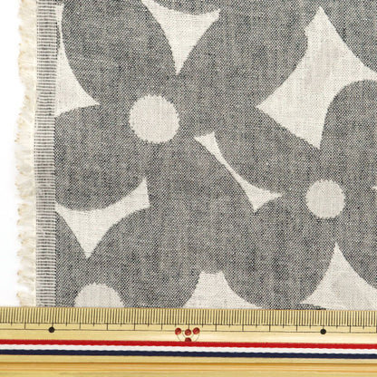 [5부터 시작하는 수량] 천・원단 "Suhakon Cloth Double Weave자카드 Mugwort Grey UP5956-A" COTTON KOBAYASHI