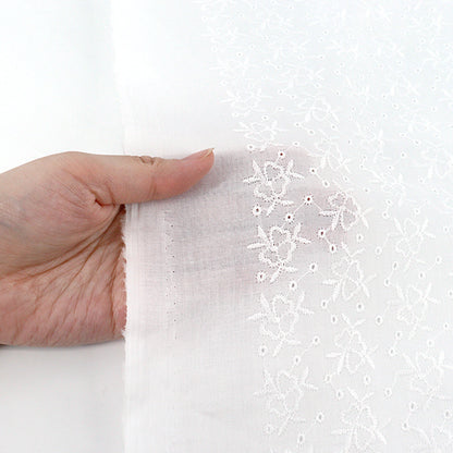 [Quantity from 5] Fabric "Domestic cotton lace Shiro 2041021-1”