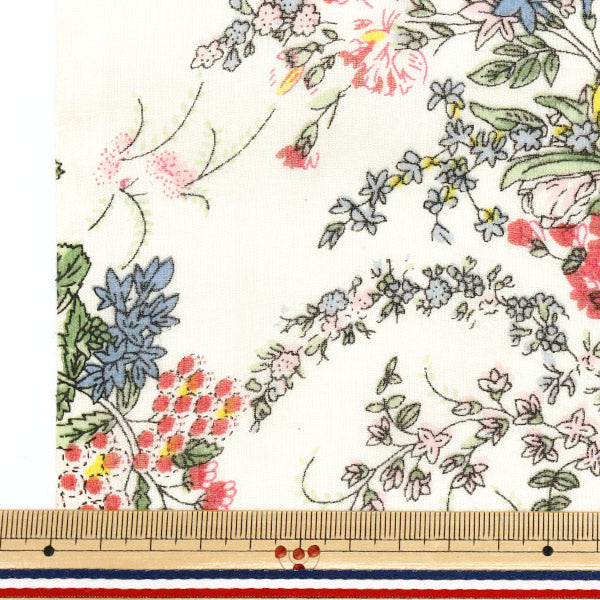 [Cantidad a partir de 5] Tela "Indian Hervir impresa Provenza Ivory 2650101-IV"