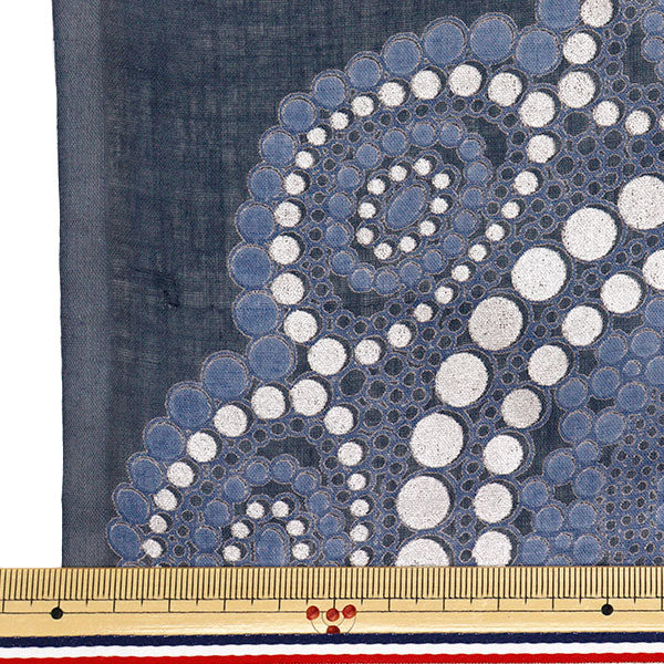 [Quantità a partire da 5] Tessuto "Stampa indiana Stampa arabesca broccato 2650107-dbl"