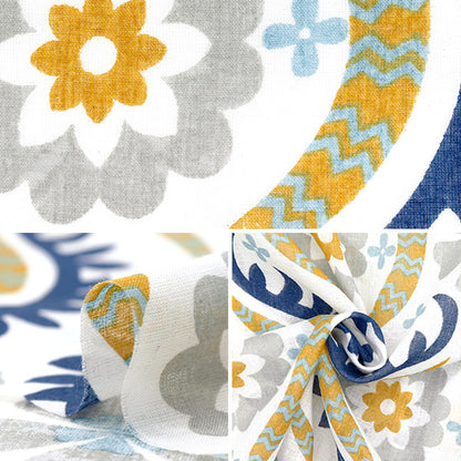 [Cantidad a partir de 5] Tela "Flor de damasco de impresión de hervir indio 2650108-BL"