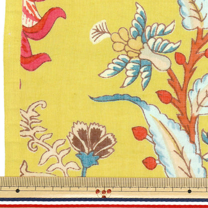 [Cantidad a partir de 5] Tela "Flor tropical de impresión india 2650102-YE"