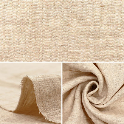 [Cantidad a partir de 5] Tela "Lino de algodón"gasa doble CLWG-NA natural"