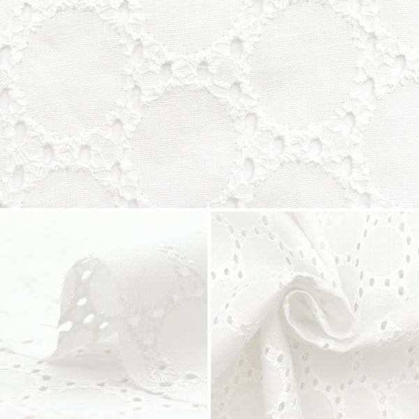[Cantidad a partir de 5] Tela "Algodón por todo el encaje fuera de ram-lace-lace-21"