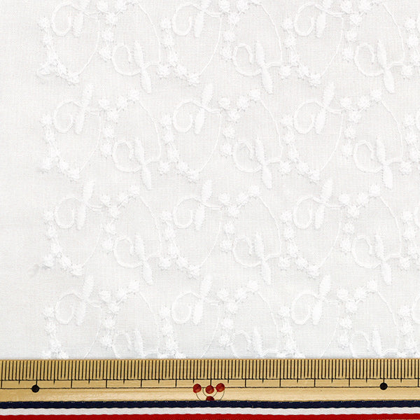 【数量5起】 織物 全棉蕾丝白色RAM-LACE-25"