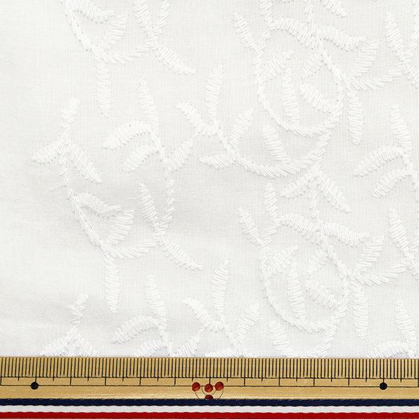 [数量从5开始] 织物 “棉花遍布蕾丝脱白色ram-lace-26"