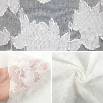 [Cantidad a partir de 5] Tela "cortarJacquard CJAC-BOT-BOT-BOT-BOT-WH"