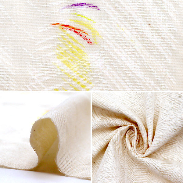 【数量5起】 織物 『雙層紗布（双层纱布）After the rain米色EGX-11030-1D" KOKKA