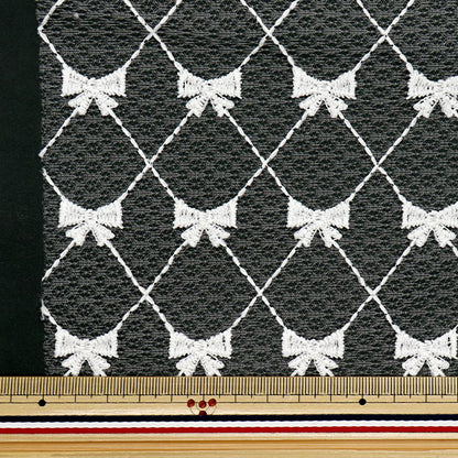 織物 《花边》絲帶 潮流面料 剪布 约127cm×50cm白色TF-71C-W" KIYOHARA