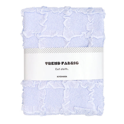 生地 『エンボス格子 トレンドファブリック カットクロス 約115cm×50cm ライトブルー TF-76C-LBL』 KIYOHARA 清原