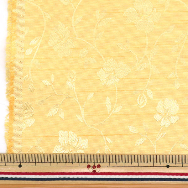 [Cantidad a partir de 5] Tela 『ShantungJacquard Amarillo 203112-12"