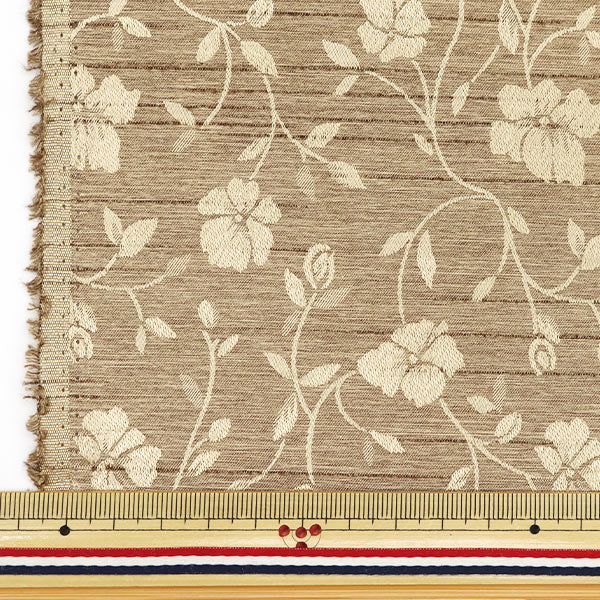 [Cantidad a partir de 5] Tela 『ShantungJacquard Brown 203112-2"