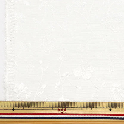 [Cantidad a partir de 5] Tela 『ShantungJacquard Blanco 203112-1"