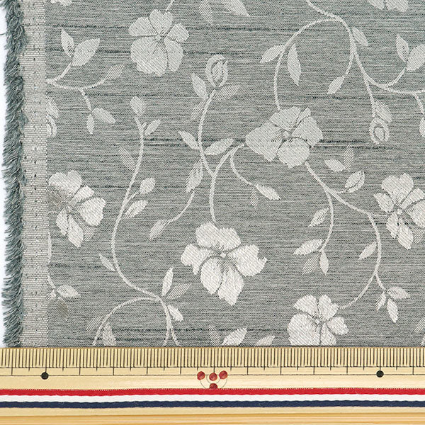 [Quantité à partir de 5] Tissu 『ShantungJacquard Argent 203112-3"