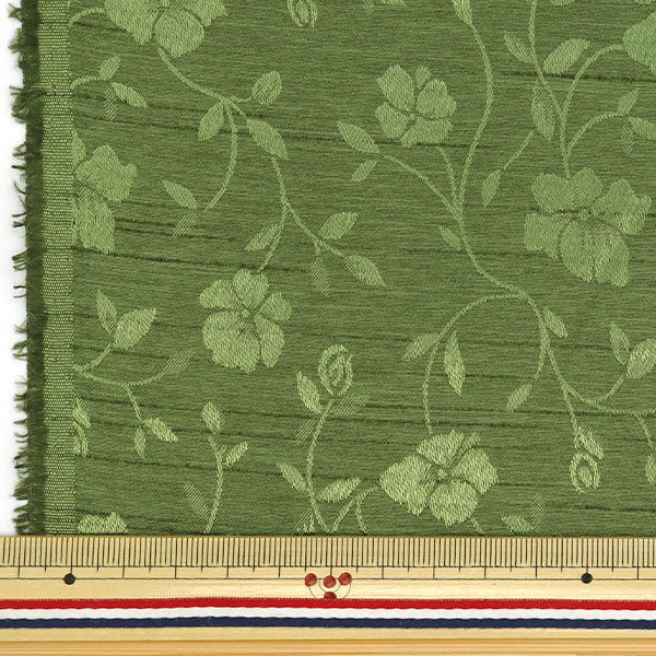 [Cantidad a partir de 5] Tela 『ShantungJacquard Verde 203112-4"