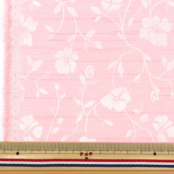 [Menge ab 5] Stoff 『ShantungJacquard Pink 203112-11"